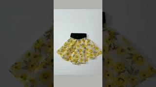 How to make a Flared Skirtskirt shortfeed sewingtutorial [upl. by Onyx]