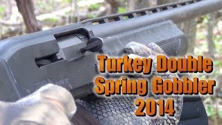 Turkey Double Spring Gobbler Hunting 2014  TothReed [upl. by Eeral]