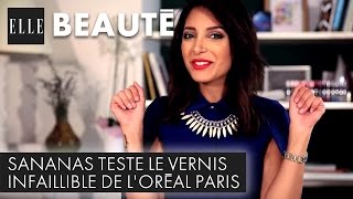 Sananas teste le vernis Infaillible de LOréal Paris [upl. by Newol]