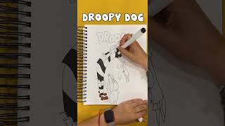 Droopy Dog Cartoon Timelapse Drawing bassethound wolf mgm cartoonnetwork draw shorts [upl. by Zea]