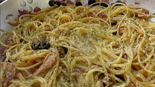 Cucina Italiana al massimo Spaghetti al tonno un esplosione di gusto in pochi minuti  Da provare [upl. by Seluj]