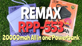 Remax RPP553 20000mah PD27W All in one Powerbank แบตสำรองชาร์จเร็ว 20000mah remax [upl. by Durarte275]