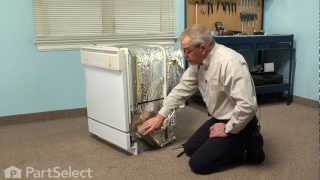 Dishwasher Repair Replacing the Door Spring Whirlpool Part  912652 [upl. by Ping]