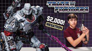 I GOT A 2000 MEGATRON FOR CHRISTMAS Kids React to GIANT Transformers by XM Studios [upl. by Ydospahr444]