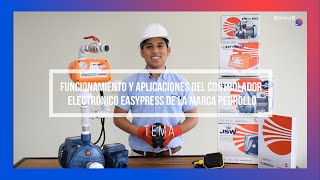 Funcionamiento y aplicaciones del controlador electrónico Easypress de la marca pedrollo [upl. by Shue213]