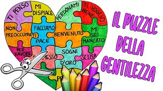 💜🧩 IL PUZZLE della GENTILEZZA con le PAROLE GENTILI  Giornate Nazionali dei Giochi della Gentilezza [upl. by Battiste]