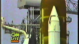 STS51B Launch CNN Coverage [upl. by Atelahs]