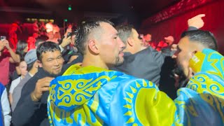 Janibek Alimkhanuly embraced by Qazaq fans IMMEDIATELY after DOMINANT Win over Andrei Mikhailovich [upl. by Notneuq]