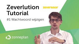 Zeversolar Zeverlution Tutorial 1 Wachtwoord wijzigen van uw omvormer [upl. by Almeta598]