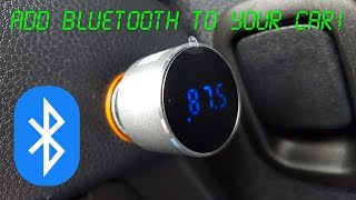 ADD BLUETOOTH TO YOUR CAR  TeckNet Bluetooth FM Transmitter Review [upl. by Cutler629]