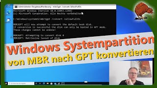 Windows Systemdatenträger von MBR nach GPT konvertieren [upl. by Launamme190]