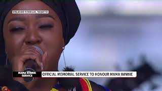 Brenda Mtambo performs Thina Sizwe at Winnie Mandela Memorial [upl. by Stelmach]