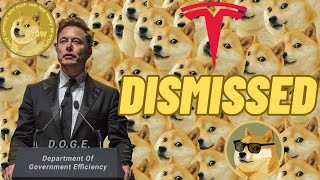 CASE DISMISSED Tesla beats Dogecoin Lawsuit [upl. by Vevine]