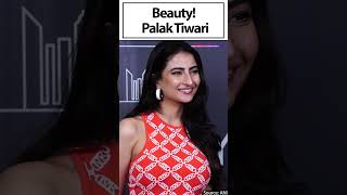 Shweta Tiwari’s princess Palak Tiwari graces the red carpet in style  Video [upl. by Loziram]