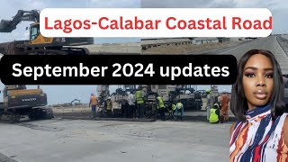 Construction update Lagos Calabar Coastal Road September 2024 updates [upl. by Torrin]