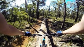 Kalamunda Circuit Mountain Biking  Mercury St Log Ride with GoPro [upl. by Ahseyd175]