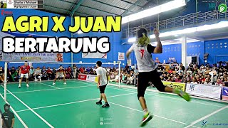 PANAS  AGRIPPINA  JUAN DiTantang di Tarung Bebas Badminton SANSANI OPEN Pekanbaru [upl. by Tedmund]