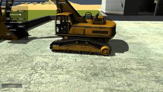 Unity Realistic Vehicle Physics  Heavy Digger with Tracks [upl. by Clinton]