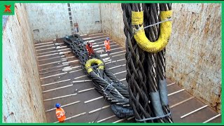 Fabrication Process Of cablelaid slings by wire rope with a gigantic length amp biggest diameter [upl. by Lemon35]