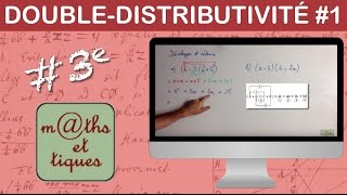 Développer en utilisant la double distributivité 1  Troisième [upl. by Yenruoc]