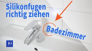 Silikonfugen erneuern im Badezimmer  Sanitärbereich ANLEITUNG für Anfänger amp Einsteiger geeignet👨‍🔧 [upl. by Zita290]