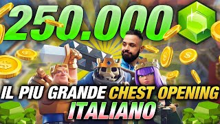 il Più Grande Chests Opening ITALIANO 250000 GEMME alla Ricerca dei CAMPIONI [upl. by Nysa]