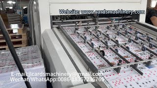 PK108110 High Production Efficiency Playing Cards Deck Making Machine [upl. by Baerman340]