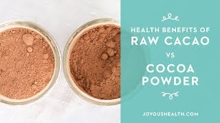 Health Benefits of Raw Cacao vs Cocoa Powder [upl. by Howey890]