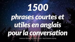 1500 phrases courtes et utiles en anglais pour la conversation for French speakers [upl. by Geddes225]