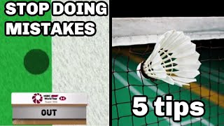 5 TIPS  STOP doing MISTAKES in BADMINTON [upl. by Malik960]