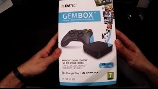 Unboxing EMTEC GEM Box  Consola Android [upl. by Delaryd935]