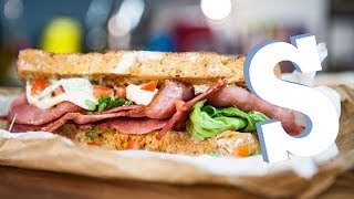 Ultimate BLT Sandwich Recipe  Sorted Food [upl. by Lari]