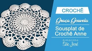 Como Fazer Sousplat Crochê Anne [upl. by Razid]