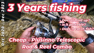 Is it worth it Cheap Plusinno Telescopic Fishing Rod and Reel Combo 🎣 [upl. by Fabozzi986]