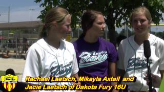 Rachael Laetsch Mikayla Axtell amp Jacie Laetsch of Dakota Fury 16U [upl. by Amahcen]