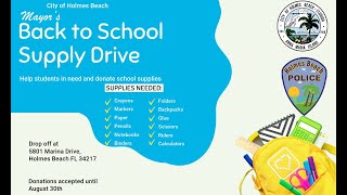 Mayors Back to School Supply Drive [upl. by Aisela]