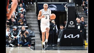 Highlights Keldon Johnsons 22 PTS 11 REB vs ATL  202324 San Antonio Spurs [upl. by Nageem167]