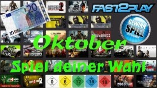 GEWINNSPIEL Oktober 20€ Gutschein für Fast2Play de german HD [upl. by Ennaylime]