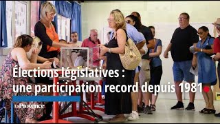 Élections législatives  une participation à 12h record depuis 1981 [upl. by Aisetra]