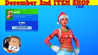 Fortnite Item Shop December 2nd  NOG OPS amp YULETIDE RANGER ARE BACK [upl. by Hgielek]