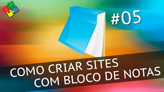 HTML Básico Como criar sites com Bloco de Notas 5  4k [upl. by Sylvanus]