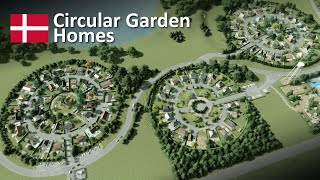 Circular garden homes  COPENHAGEN inspired Cities Skylines  Nomasburg 22 [upl. by Feeney]