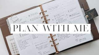 Plan With Me Minimal Planning  Rosie Papeterie Weekly Inserts  Louis Vuitton GM Agenda [upl. by Nekciv]