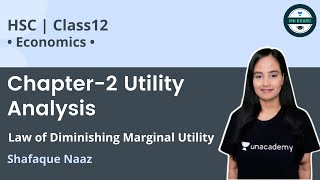 Chapter 2 Utility Analysis  Law of Diminishing Marginal Utility  Economics  Shafaque Naaz [upl. by Coleville]