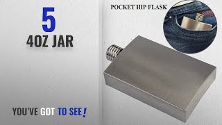 Top 10 4Oz Jar 2018 Pocket Stainless Steel Hip Flask – 4 OZ 118 ml [upl. by Garaway866]