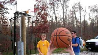 Stihl leaf blower playing basketball [upl. by Tomaso]