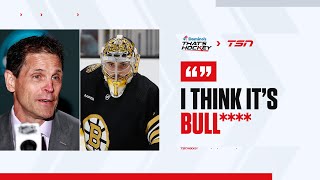 Bruins GM sounds off on the media [upl. by Oilcareh]