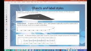 LESSON 3 CIVIL 3D  OBJECT AND LABEL STYLE IN CIVIL 3D [upl. by Eliot268]