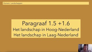 Aardrijkskundig  2 havovwo  paragraaf 15 en 16  methode BuiteNLand [upl. by Lane508]