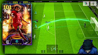 NOVO SALAH TA ABSURDO 😱 GAMEPLAY COM SALAH 101 SHOW TIME NO EFOOTBALL 24 MOBILE [upl. by Rodrique]